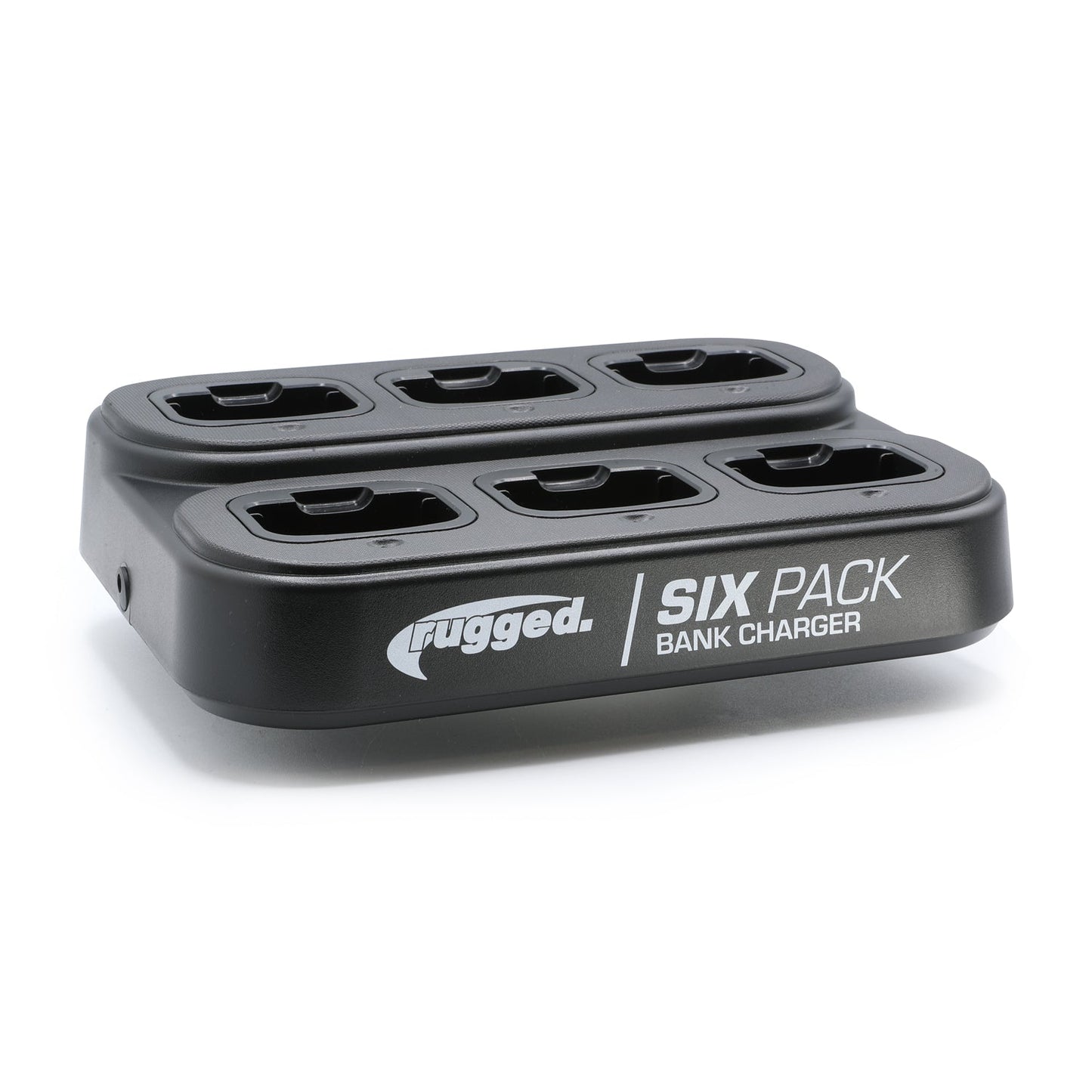 6 Pack - Rugged GMR2 PLUS - GMRS and FRS Two Way Handheld Radios with Bank Charger - Safety Orange
