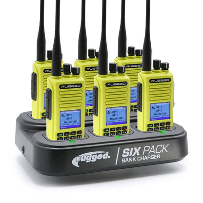 6 PACK - Choose Your Business Band Two Way Handheld Radio - R1 Blue