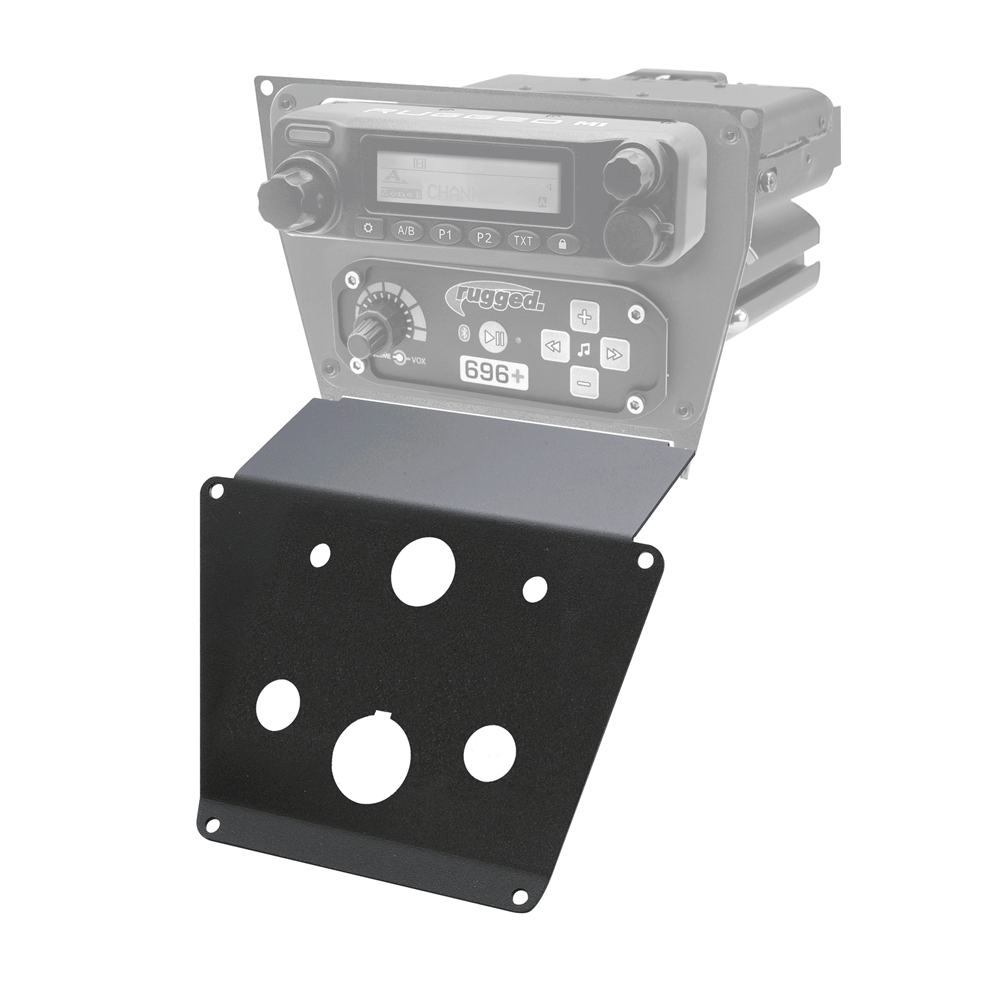 Lower Accessory Panel for Polaris RZR PRO XP RZR Turbo R and RZR PRO R Dash Mount Radio and Intercom - Jack Mount