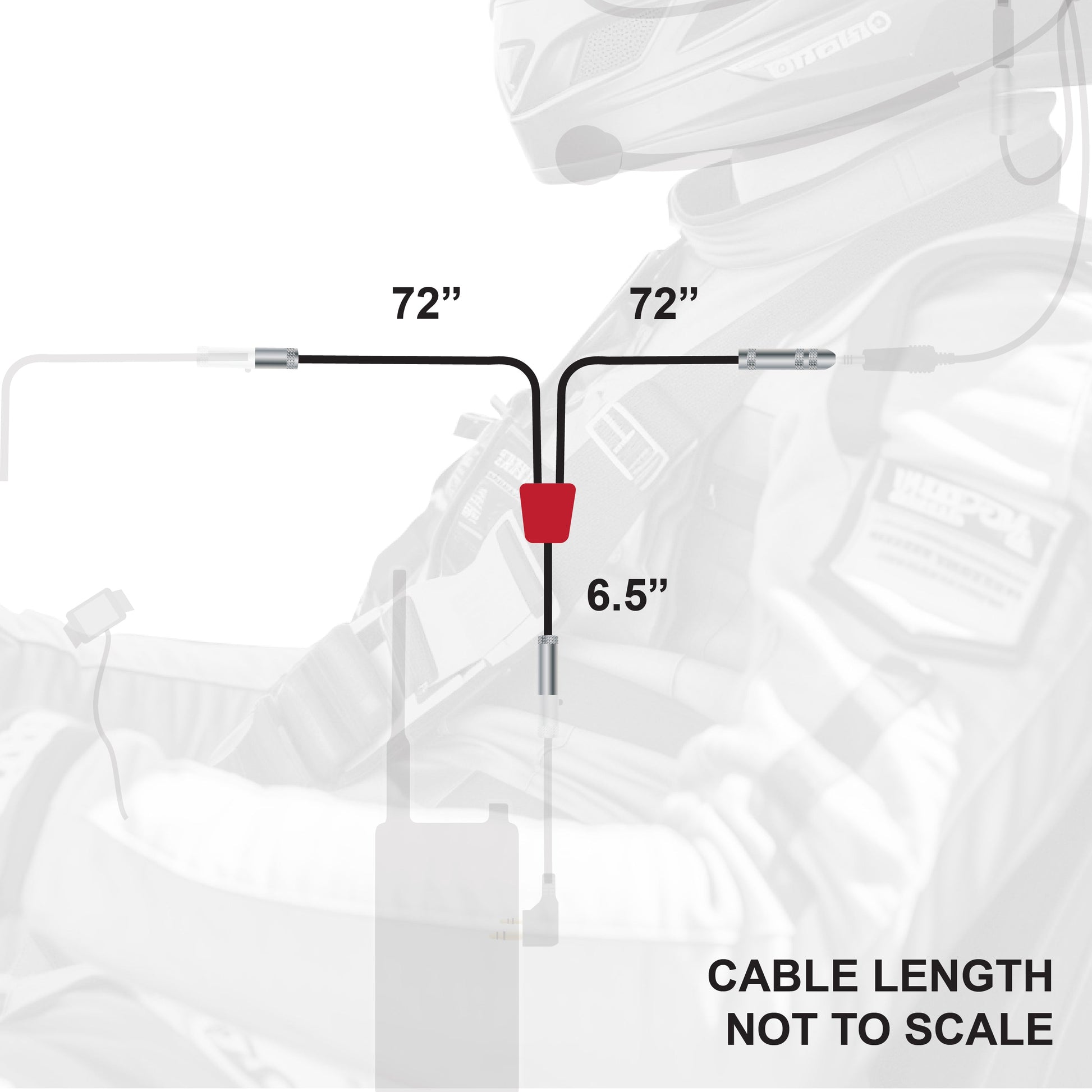 NASCAR 3-Conductor 3C Circle Track Road Race Car Harness