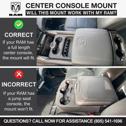 Center Console Radio Mount for Ford Chevy GMC and Ram TRX Trucks - Icom F5021