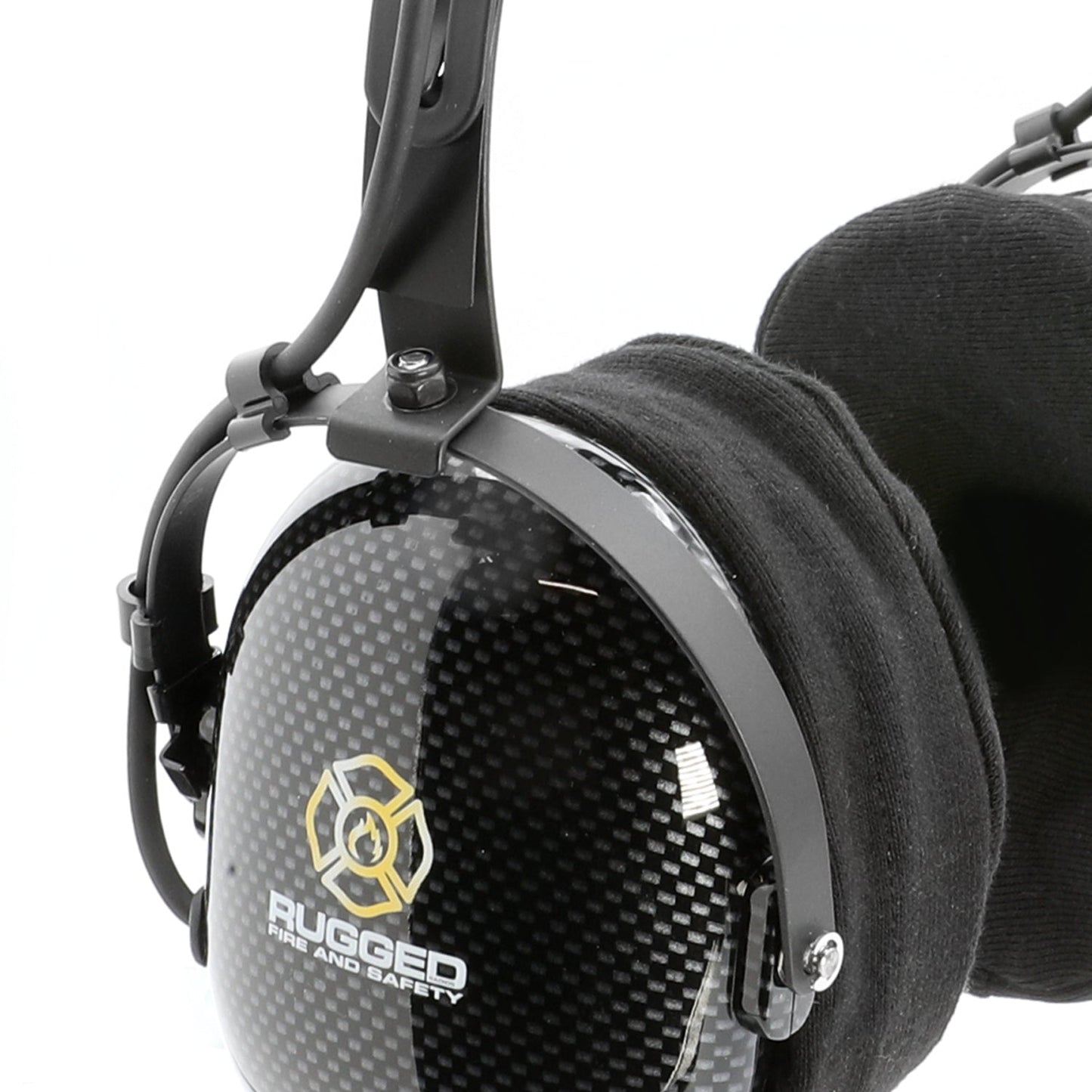 FHS Over-The-Head Fire Safety Industrial Headset - With Mic On/Off Button / For Rugged / Firecom
