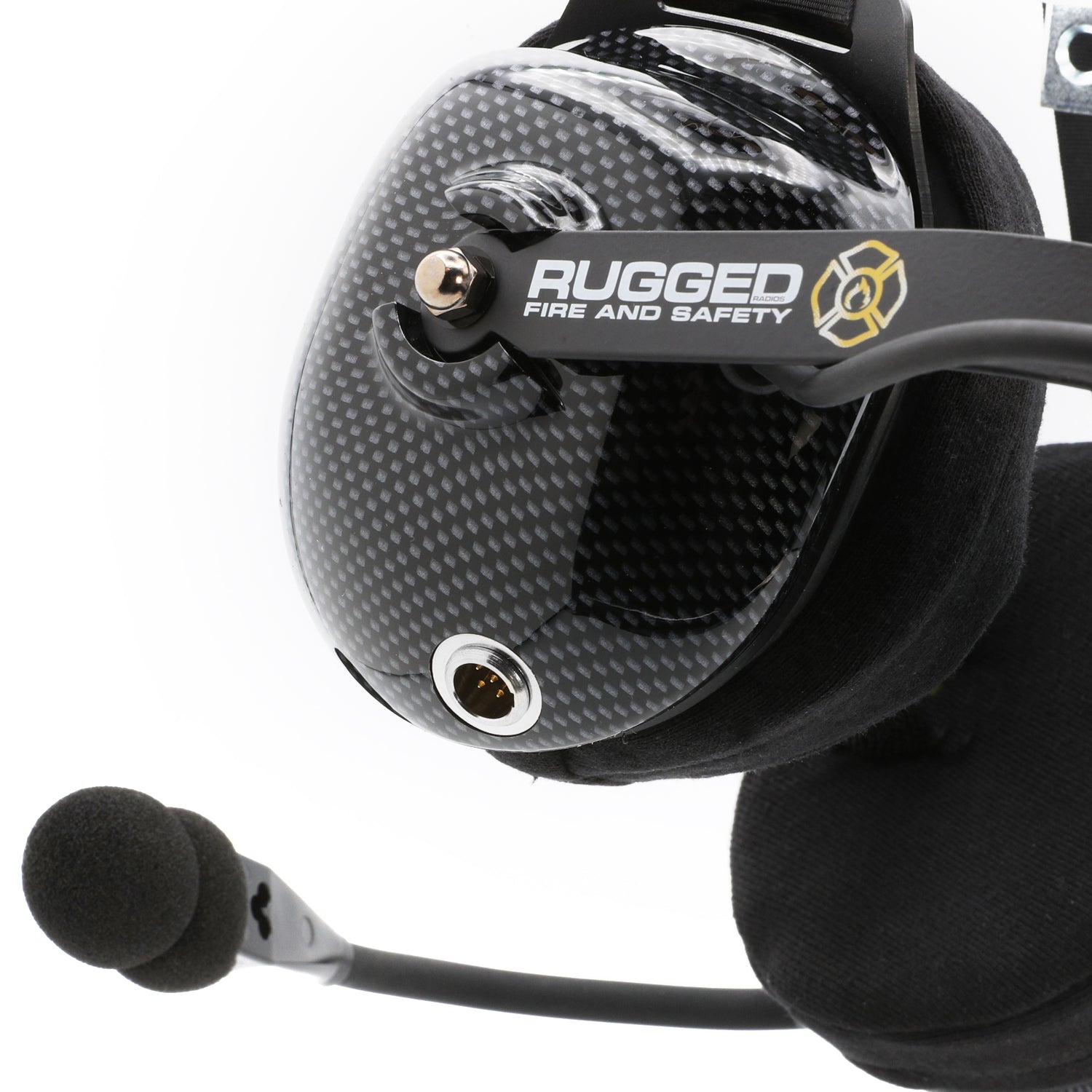 FHS Behind-The-Head Fire Safety Industrial Headset - No Buttons / For Rugged / Firecom