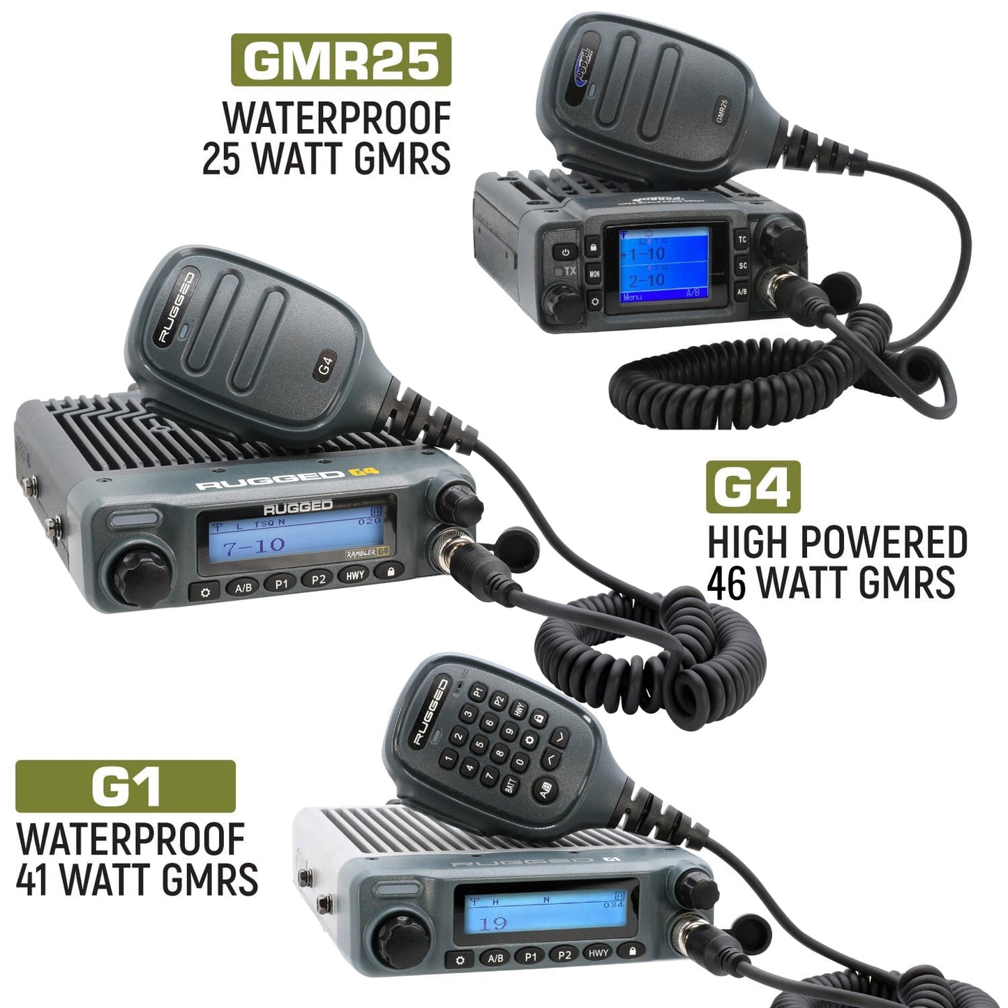 Toyota Tacoma 4Runner Sequoia Lexus Two-Way GMRS Mobile Radio Kit - G1 Waterproof