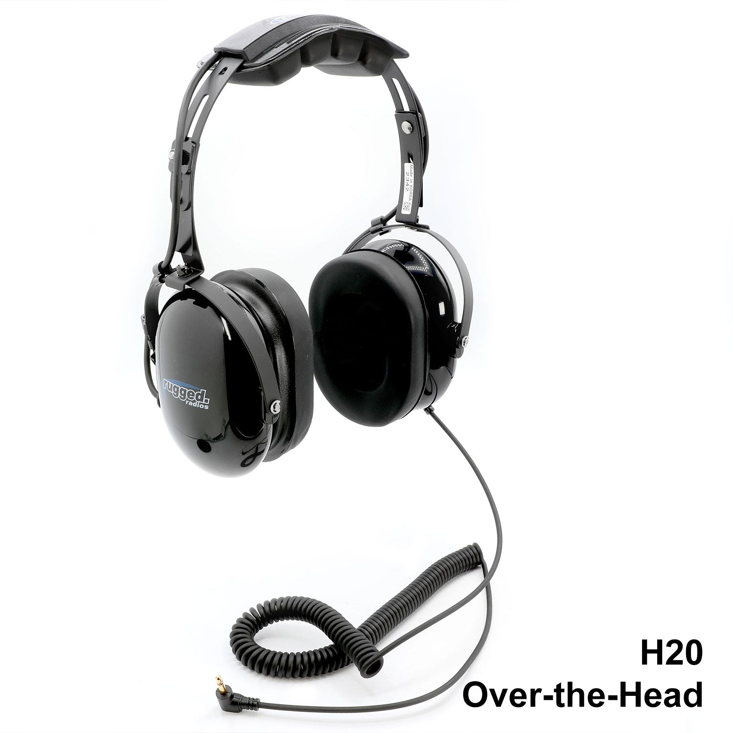 Listen Only Headsets with 3.5 mm Mono Audio Cable - H20 Over-the-Head