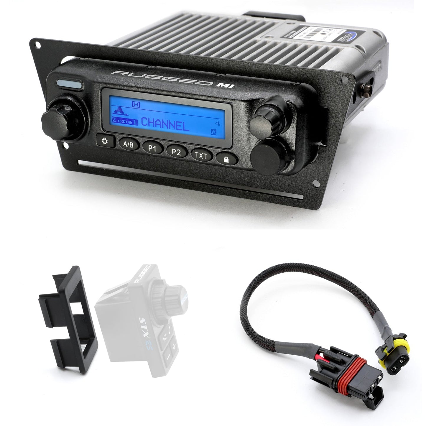 2025 Polaris RZR Pro XP Pro R and Pro S - Complete Communication Kit with Bluetooth Intercom and 2-Way Radio - 696 PLUS Remote Head / M1 VHF Business Band