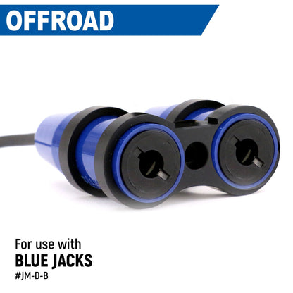 Dual Headset or Helmet Jack - Bar Mount - STX Stereo