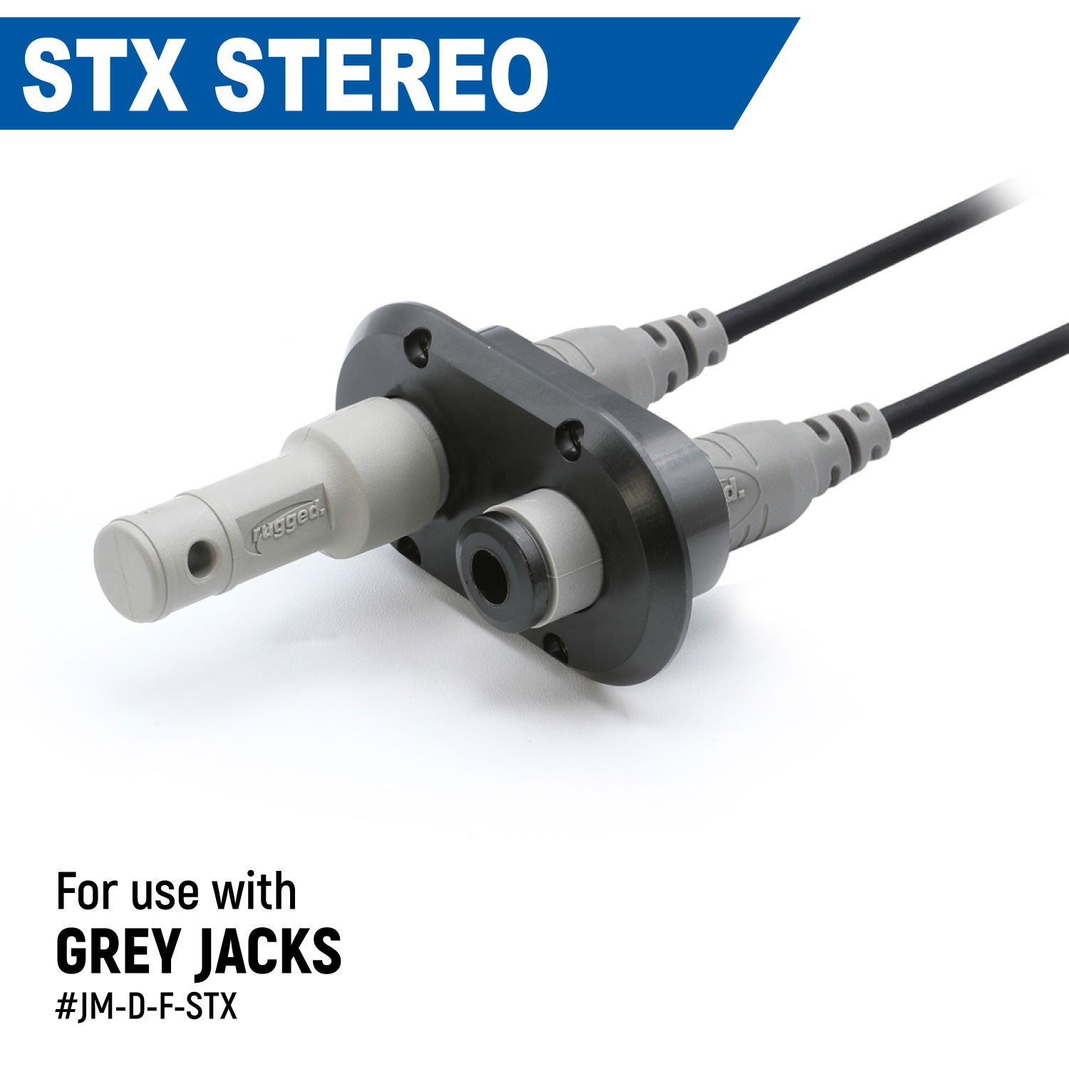 Dual Headset / Helmet Jack Flush Mount - Offroad