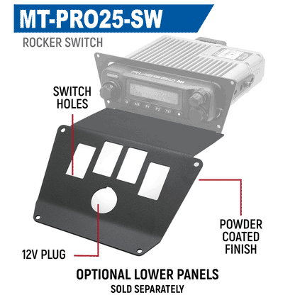 2025 Polaris RZR Pro XP Pro R and Pro S - Complete Communication Kit with Bluetooth Intercom and 2-Way Radio - 696 PLUS Remote Head / M1 VHF Business Band