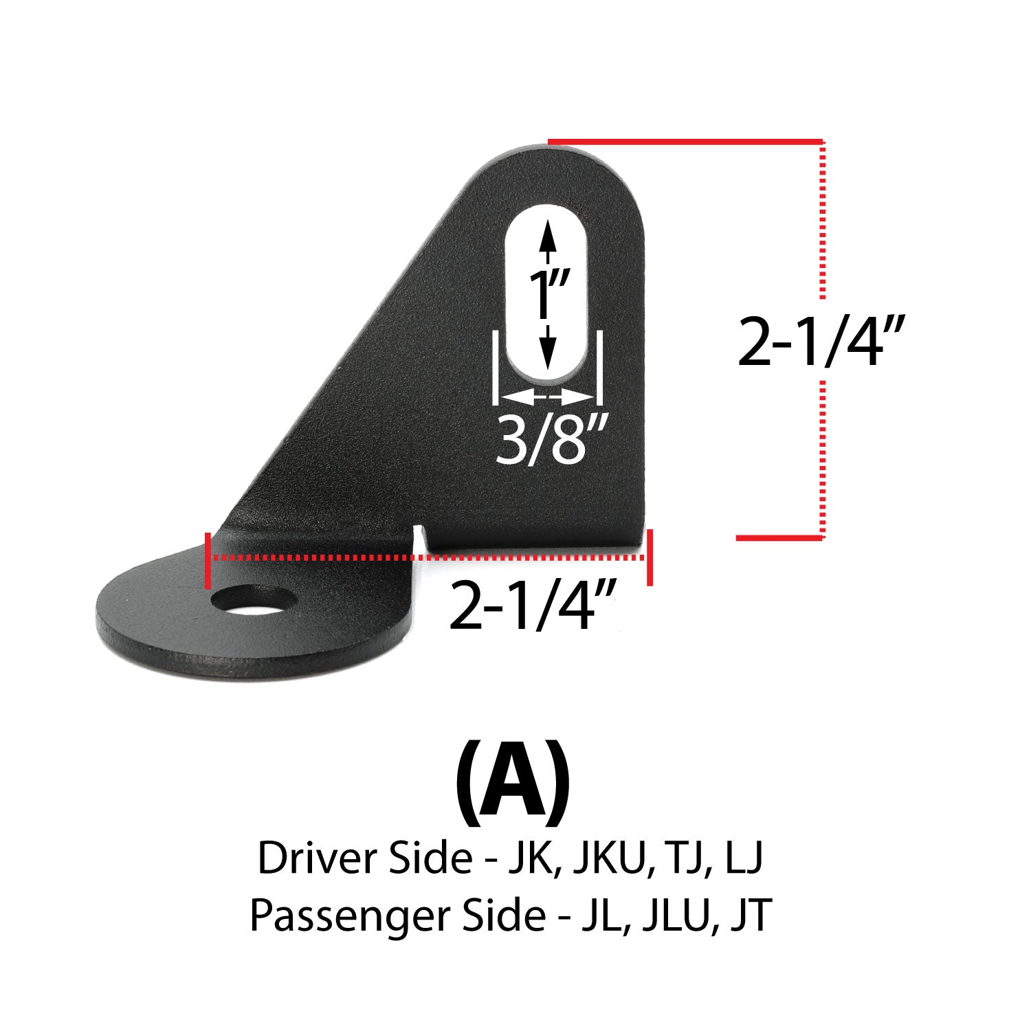 Antenna Mount for Jeep Wrangler TJ LJ JK JL and Gladiator JT - Sold Individually - Jeep B Mount