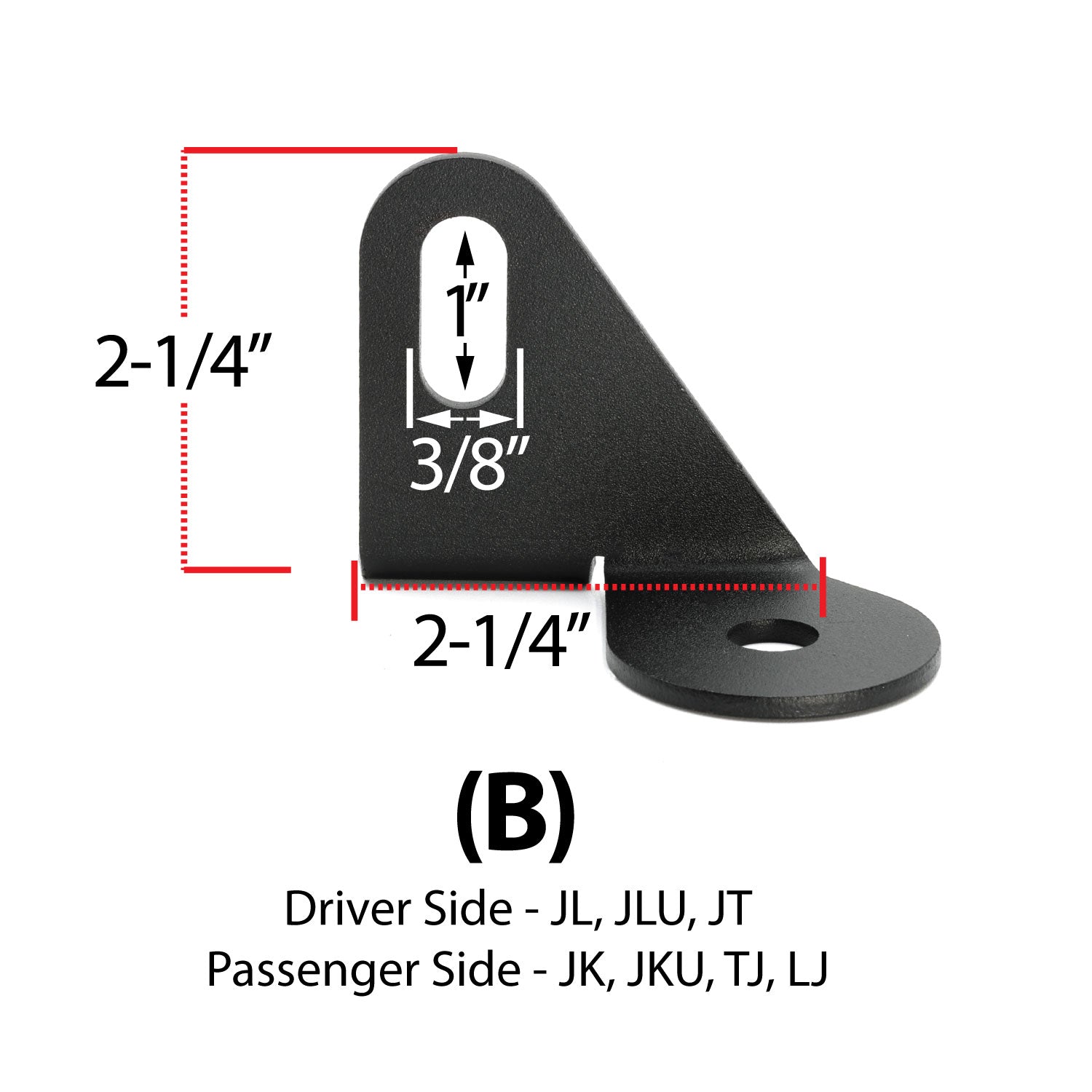 Antenna Mount for Jeep Wrangler TJ LJ JK JL and Gladiator JT - Sold Individually - Jeep A Mount