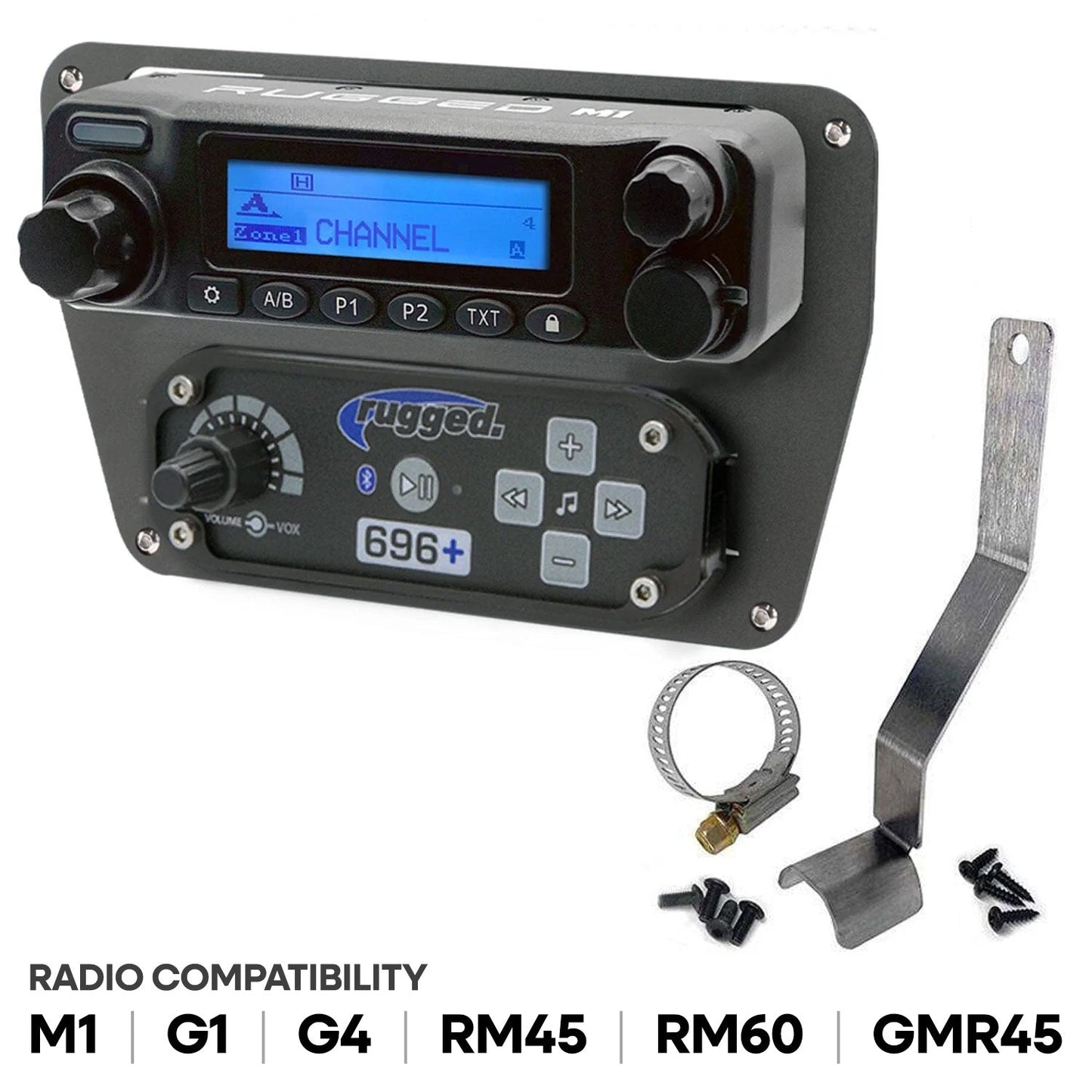 Can-Am Commander Intercom and Radio Mount - Kenwood TK7360