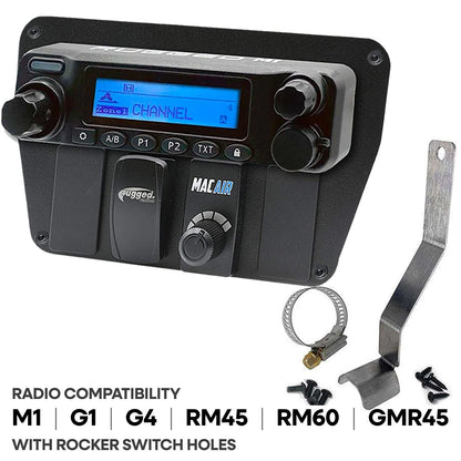 Can-Am Commander Intercom and Radio Mount - Rugged M1/G1/G4/RM45/RM60/GMR45