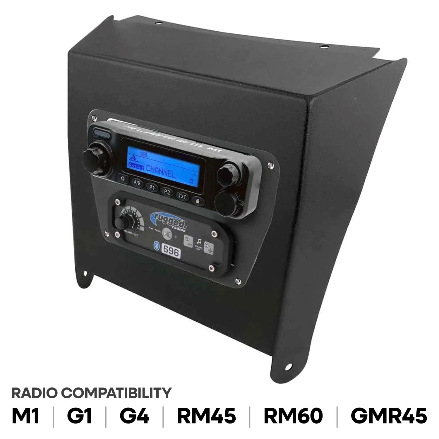Kawasaki KRX Multi-Mount Kit for Rugged Mobile Radios and Intercom - Rugged GMR25