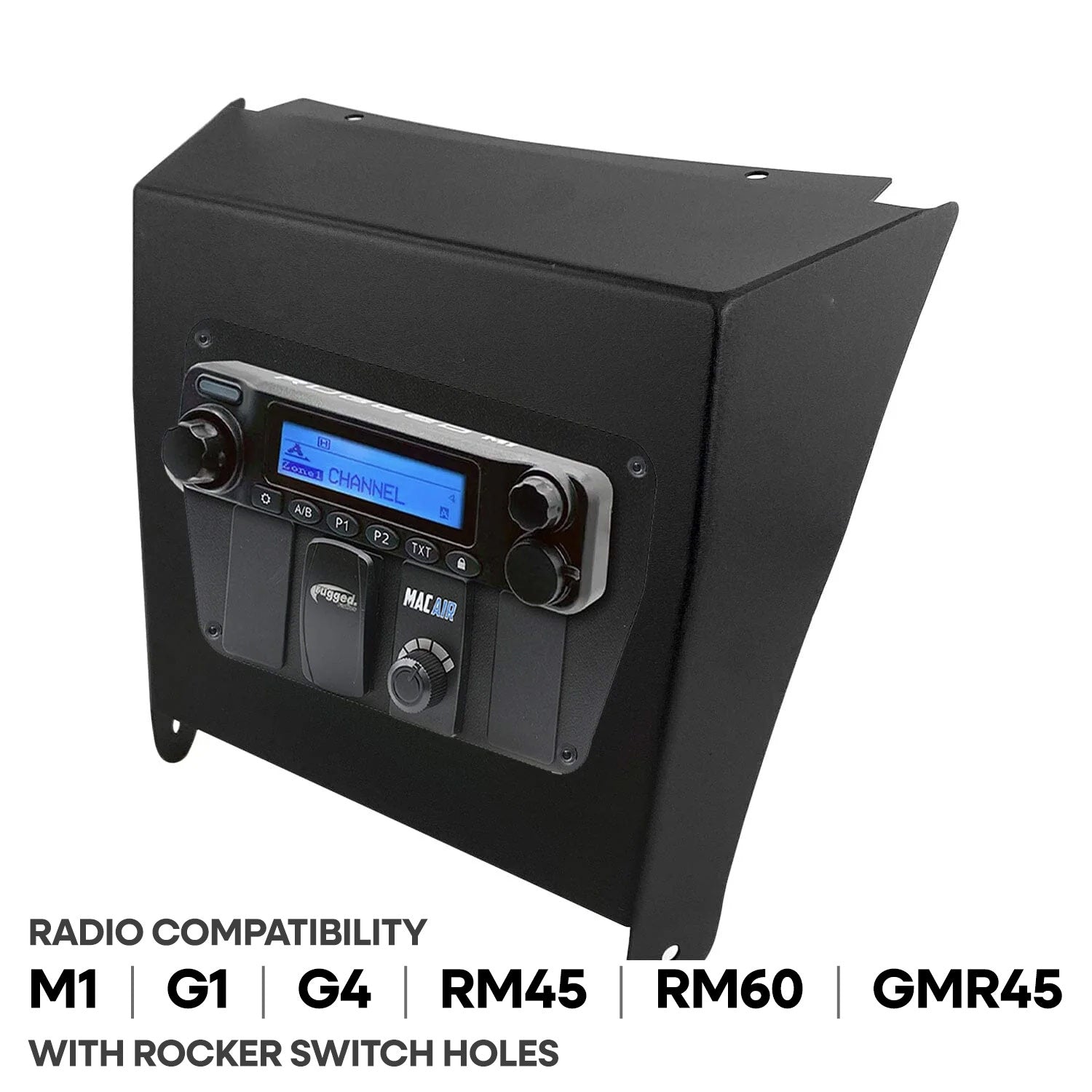 Kawasaki KRX Multi-Mount Kit for Rugged Mobile Radios and Intercom - Rugged GMR25