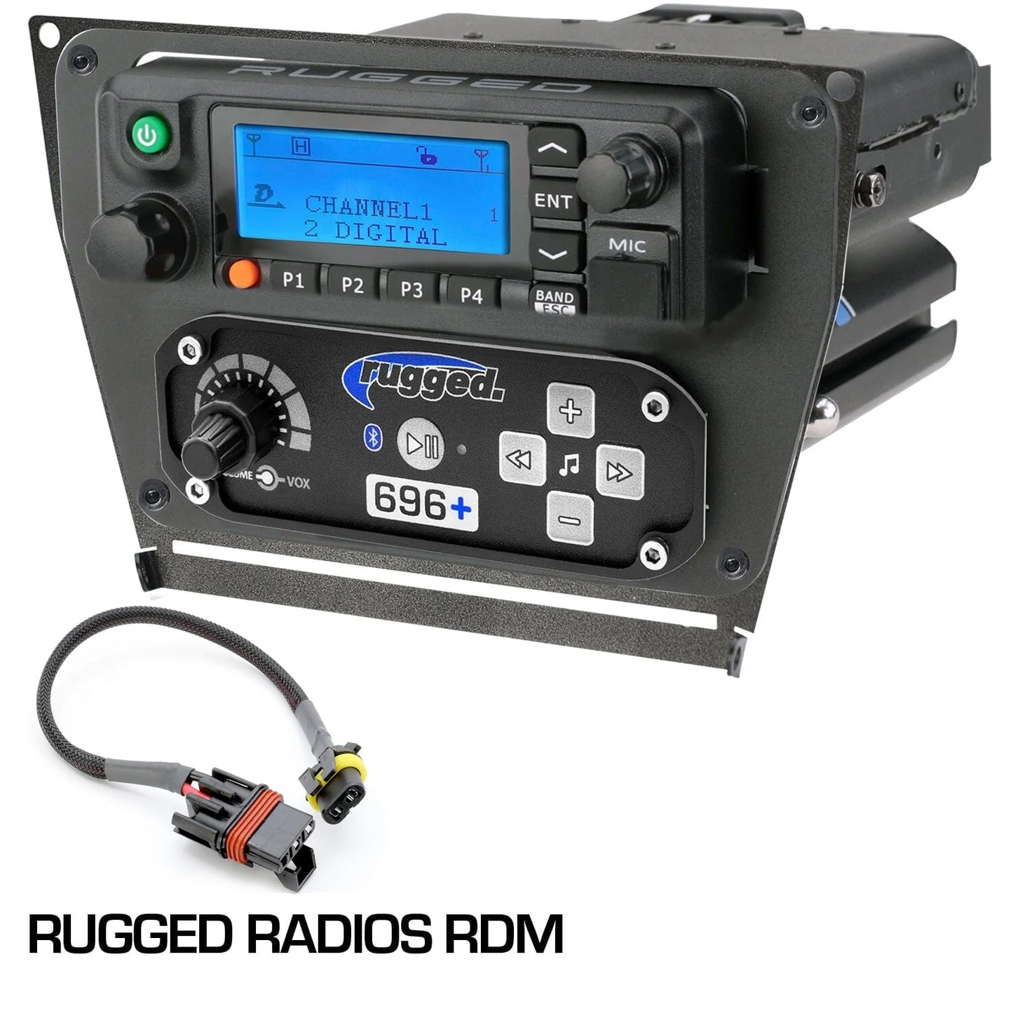 Polaris RZR PRO XP RZR Turbo R and RZR PRO R Dash Mount Radio and Intercom - Rugged M1/G1/G4/RM45/RM60/GMR45 with Switch Holes