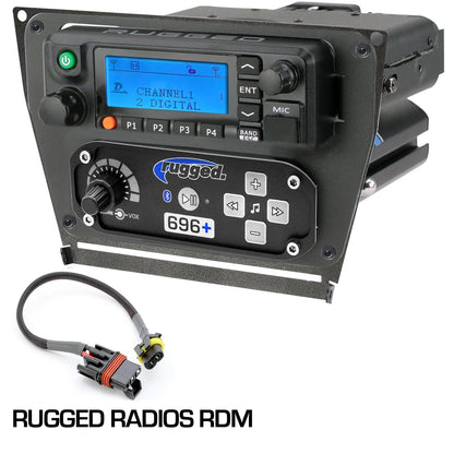 Polaris RZR PRO XP RZR Turbo R and RZR PRO R Dash Mount Radio and Intercom - Rugged M1/G1/G4/RM45/RM60/GMR45 with Switch Holes