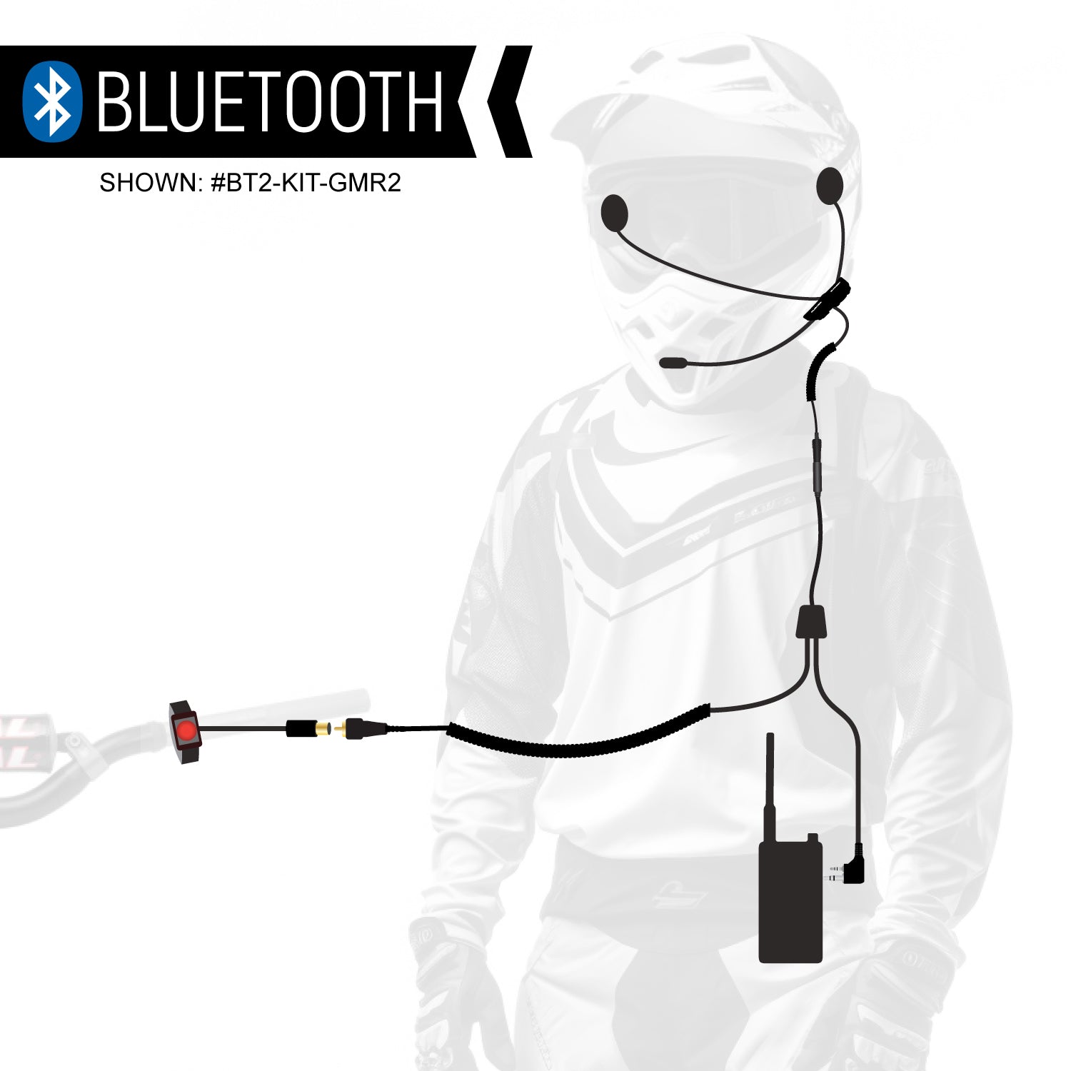 CONNECT BT2 Bluetooth Moto Kit with Radio - GMR2 PLUS