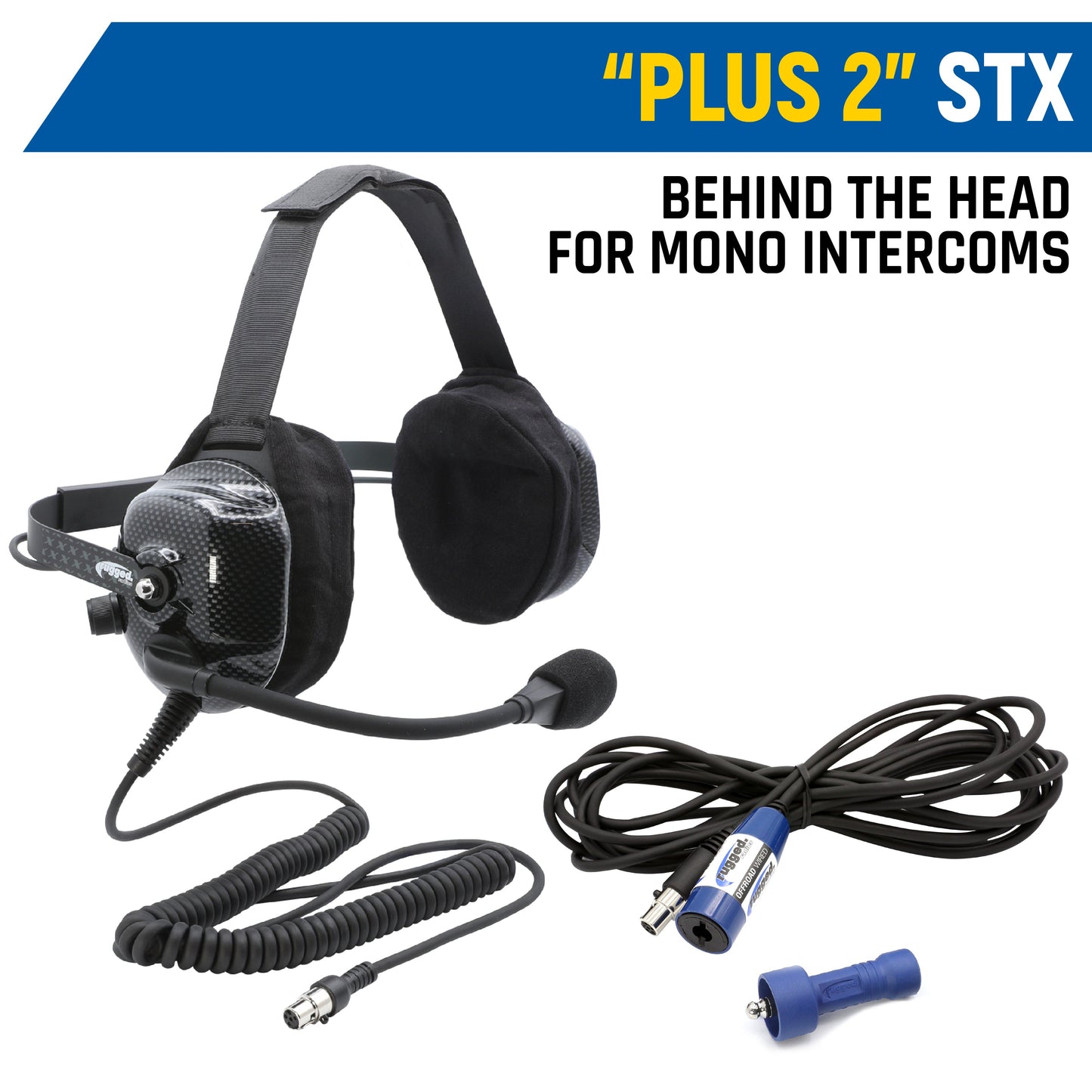 Rear Seat Expansion Kit with Helmet Kits or Headsets - STX Stereo / AlphaBass Headset - Over the Head