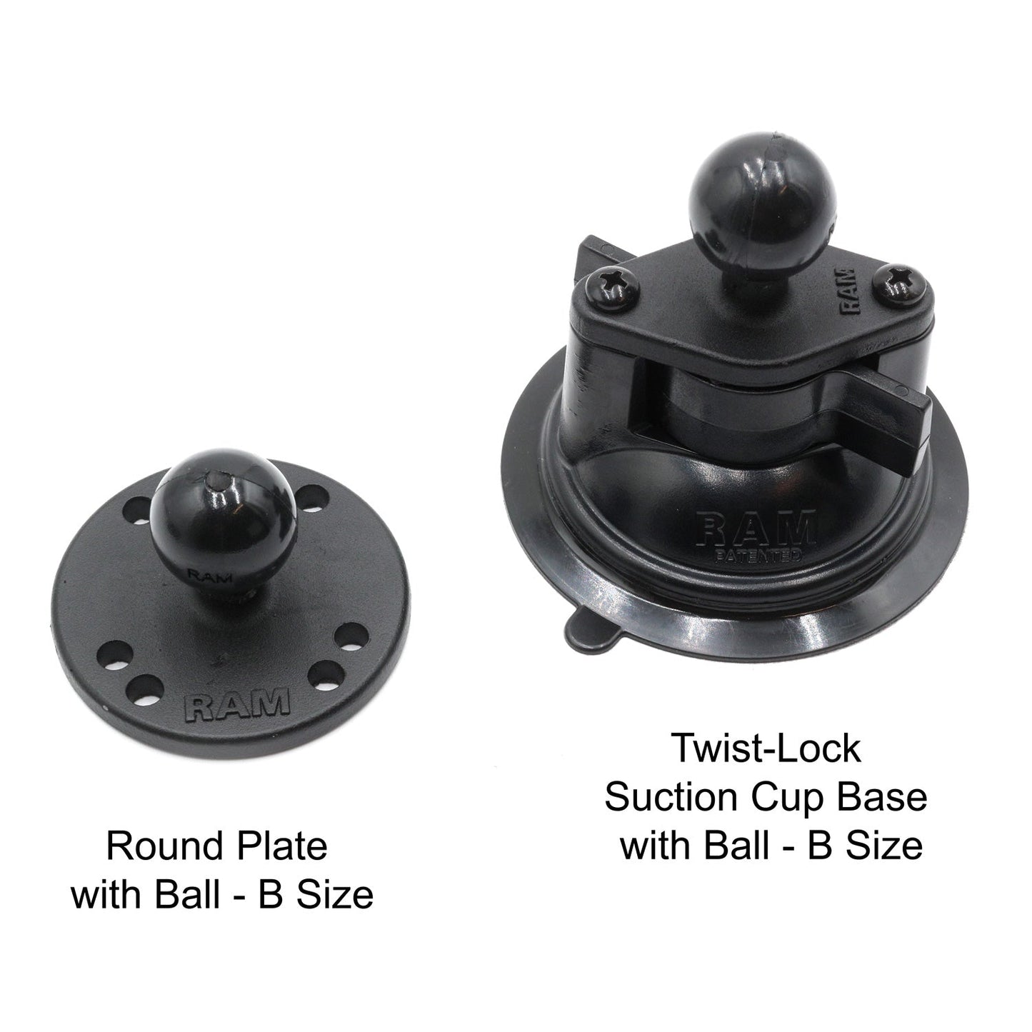 RAM Mount for Handheld Radios - Suction Cup Mount / Radio Only