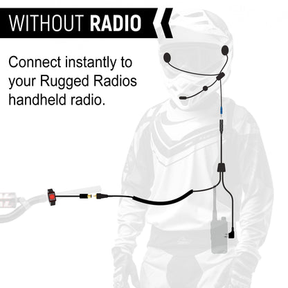 SUPER SPORT Complete Motorcycle Communication Kit with Lightweight SPORT Cables - Without Radio