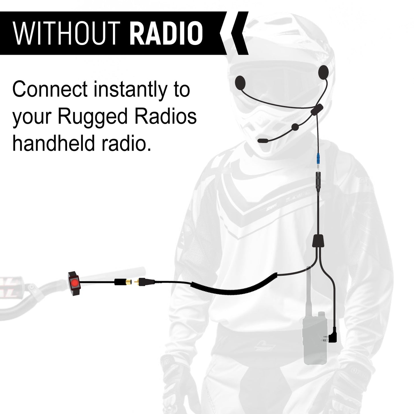 SUPER SPORT Complete Motorcycle Communication Kit with Lightweight SPORT Cables - V3