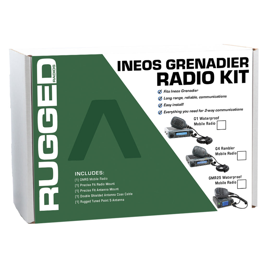 INEOS Grenadier Two-Way GMRS Mobile Radio Kit - GMR25 Waterproof
