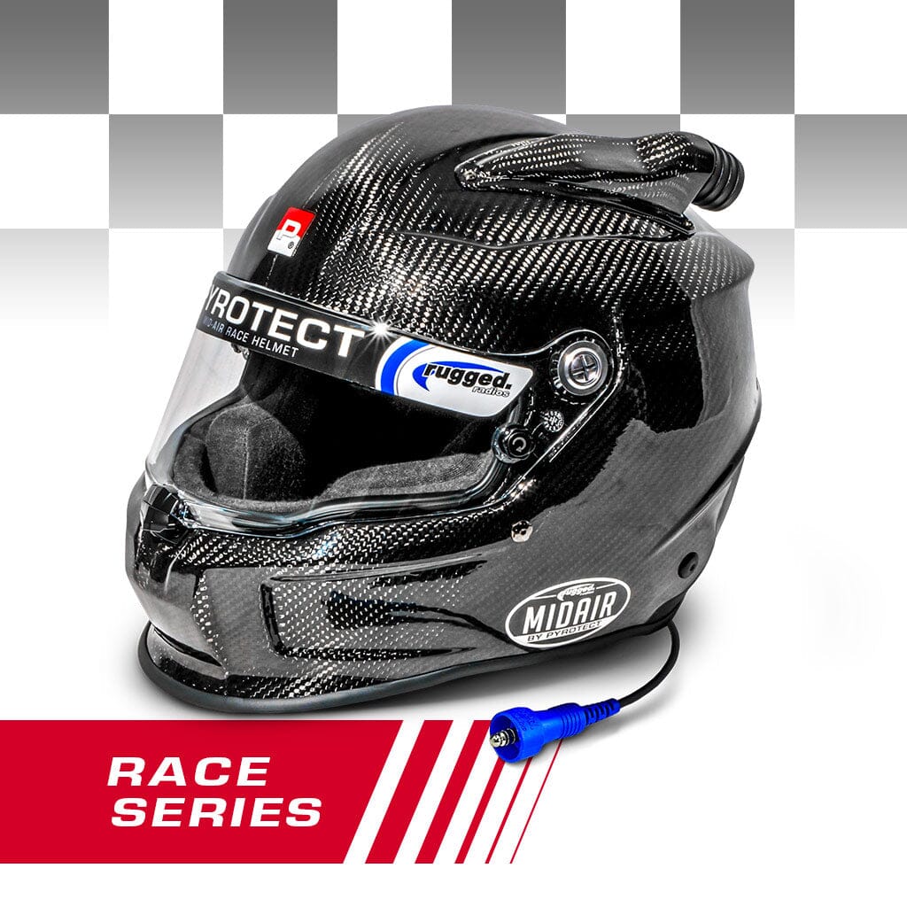 Pyrotect RACE Pro Airflow Mid Forced Air 3K Carbon SA2020 Wired OFFROAD - X-Large