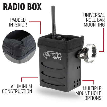 RUGGED Wired Driver Only Communication Kit with RDH16 Radio - Kit with Earbuds
