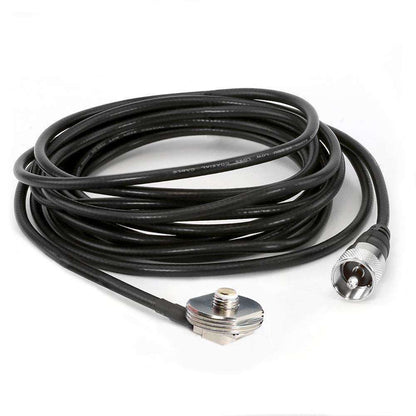 Antenna Coax Cable with 3/8 NMO Mount - 15 Feet
