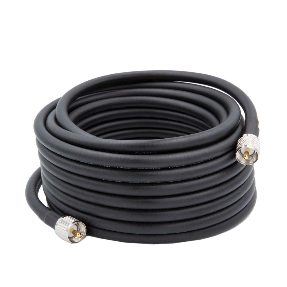 HD Flag Pole Antenna Coax Cable for Base Camp and Base Stations - 35 Foot