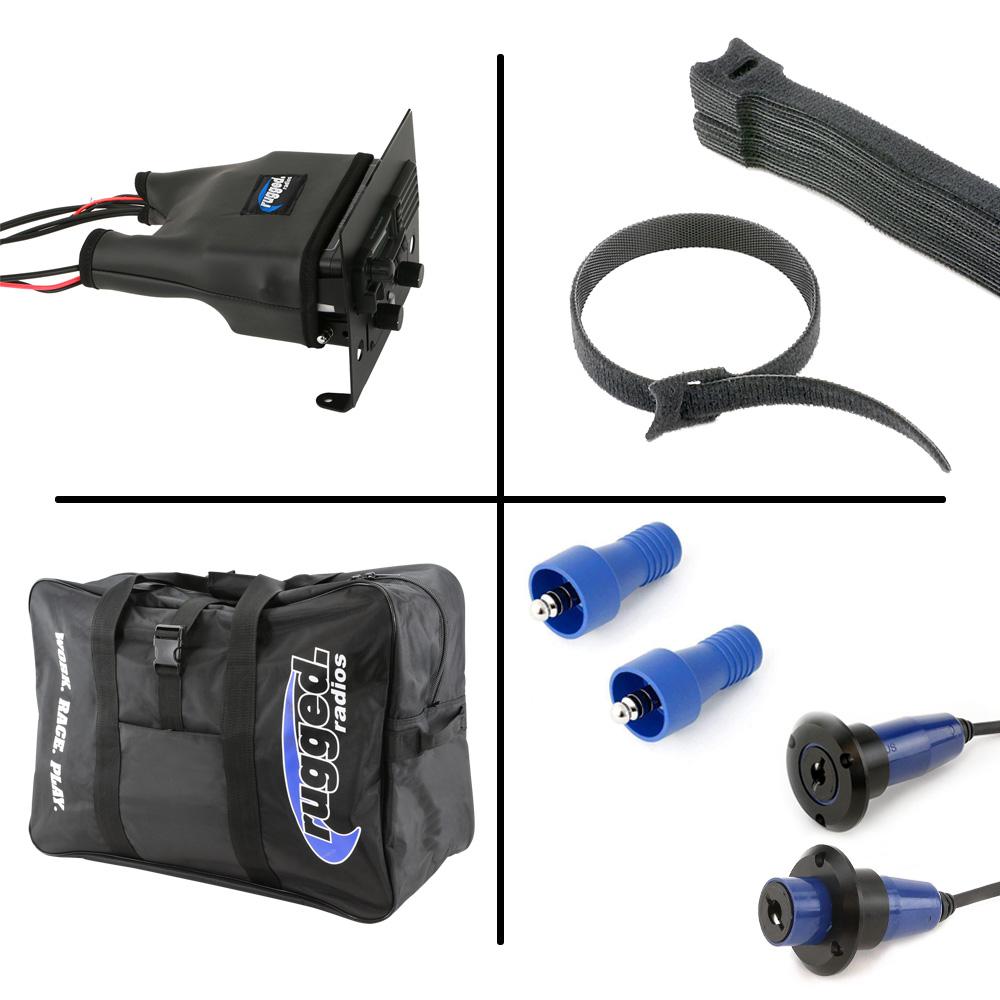 Alpha Accessory Pack For Rugged UTV SXS Intercom Radio Communication Systems - With Intercom Extension Cables (for Helmet Kits)