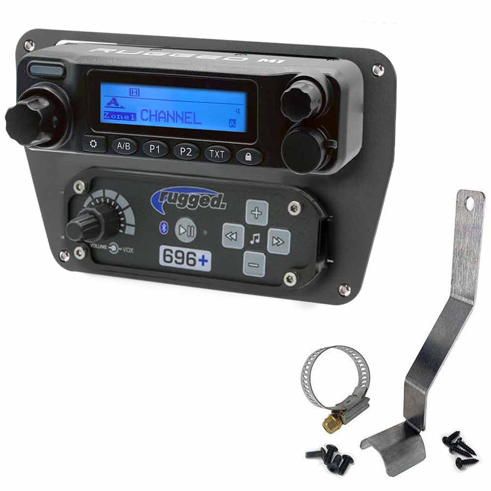 Can-Am Commander and Maverick Complete Communication Kit with Bluetooth Intercom and 2-Way Radio - Dash Mount - STX Stereo / G1 GMRS