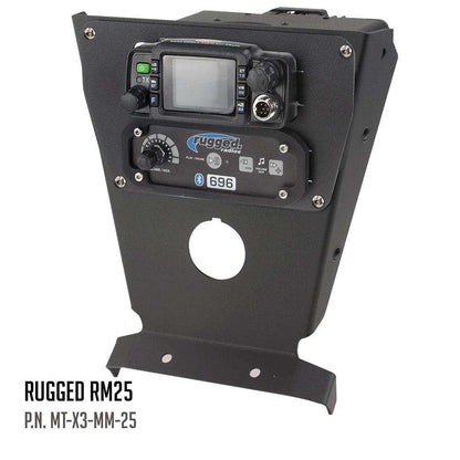 Can-Am X3 Multi Mount Kit for Rugged UTV Intercoms and Radios - Rugged GMR25