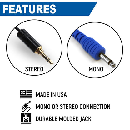 Challenger Semi-Custom Molded Ear Bud Speakers with 1/8  Plug - Stereo