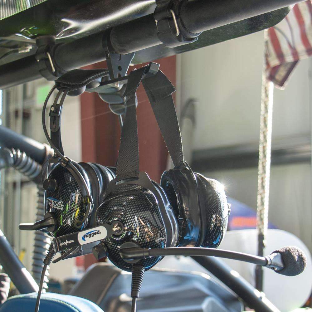 Dual Headset Hanger with Bar Mount - 1.75  Inches Tube Diameter