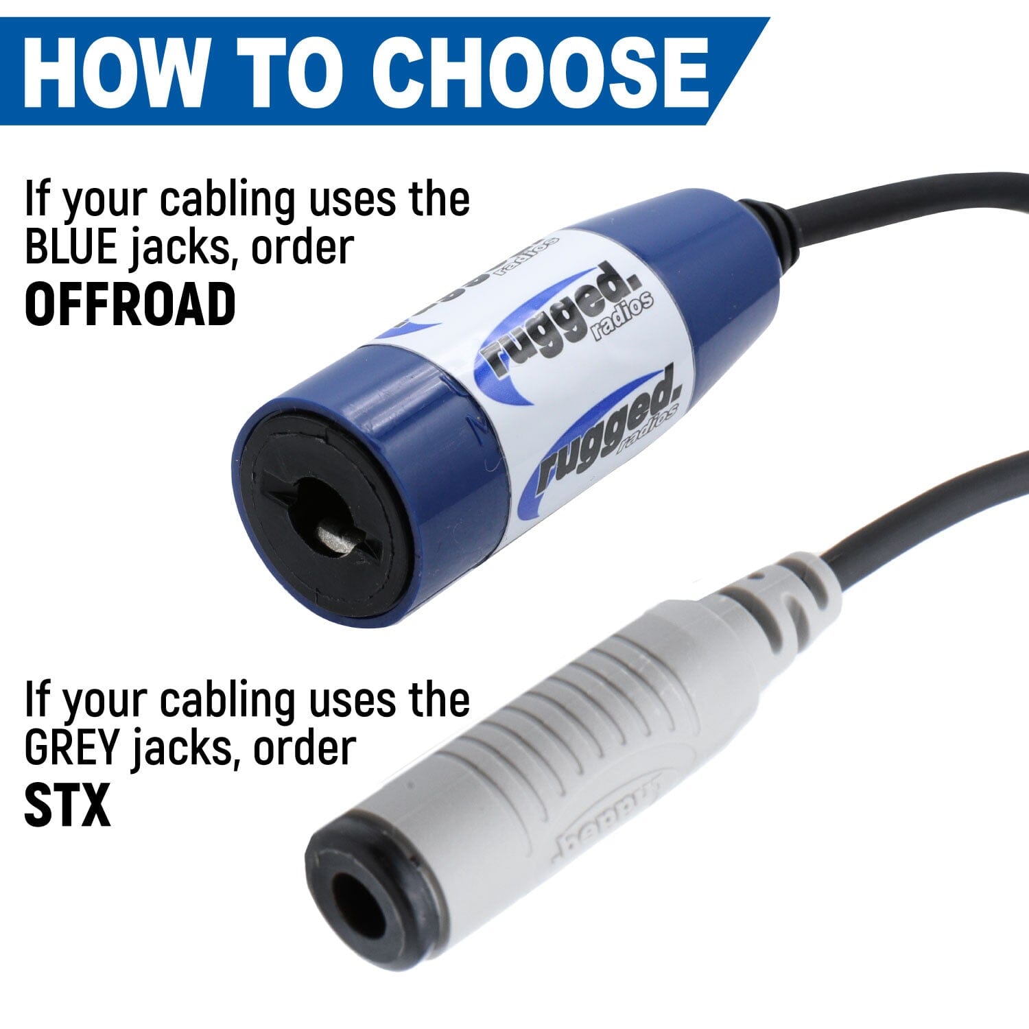 Dual Headset or Helmet Jack - Bar Mount - Offroad