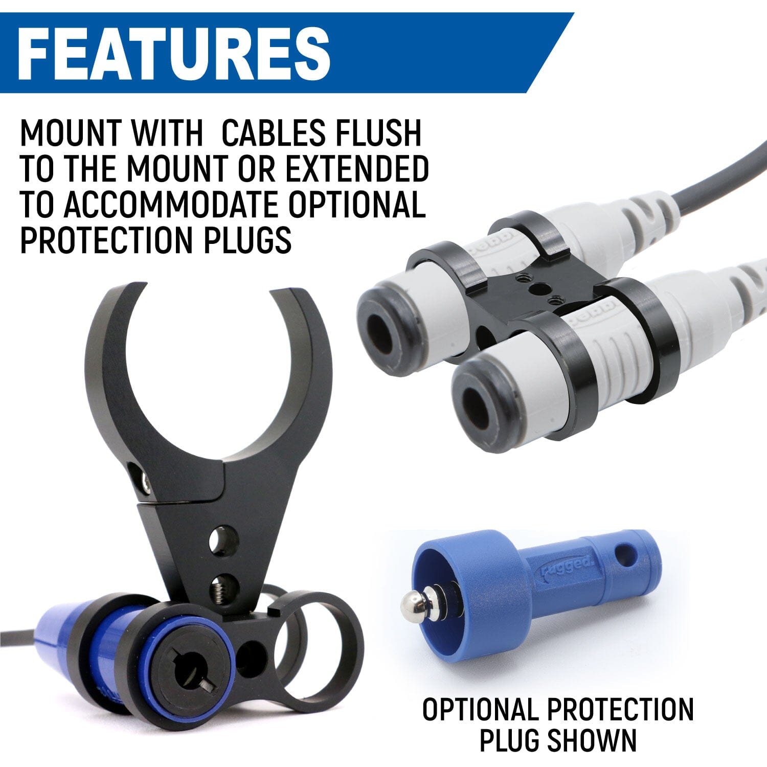 Dual Headset or Helmet Jack - Bar Mount - STX Stereo