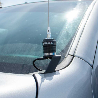 A-Pillar Antenna Mount Ford F-Series Chevy GMC Silverado Dodge Ram - Both Sides with Adapter Plate