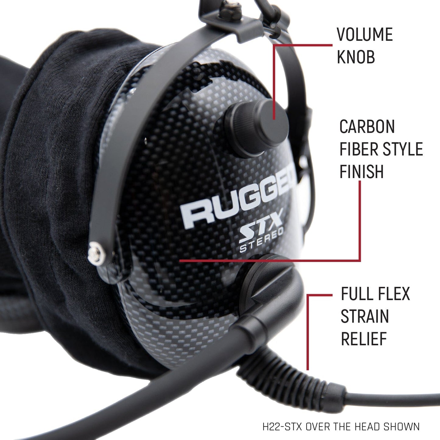 ULTIMATE Alpha Audio Stereo Headset with Volume Control (OTH and BTH) - Over The Head