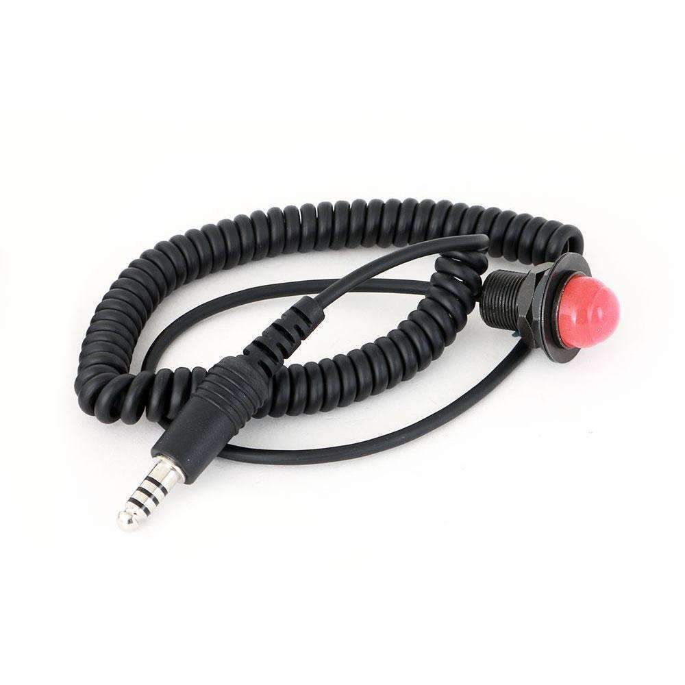 Quick Disconnect Push to Talk Buttons - Complete Velcro Mount Quick Disconnect PTT Kit