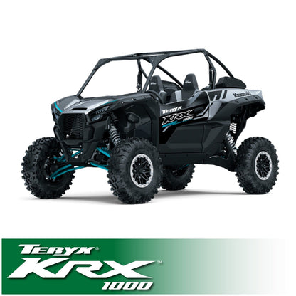 Kawasaki Teryx KRX Complete Communication Kit with Bluetooth Intercom and 2-Way Radio - STX Stereo Remote Head / G1 GMRS / Top Mount (for Remote Head)
