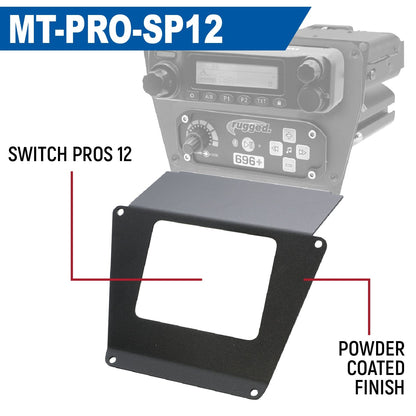 Lower Accessory Panel for Polaris RZR PRO XP RZR Turbo R and RZR PRO R Dash Mount Radio and Intercom - Rockford Fosgate