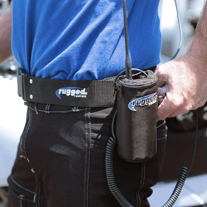 Communications Belt / Bag Combo for Moto & Circle Track Racing - Large - Fits Waists Up to 36
