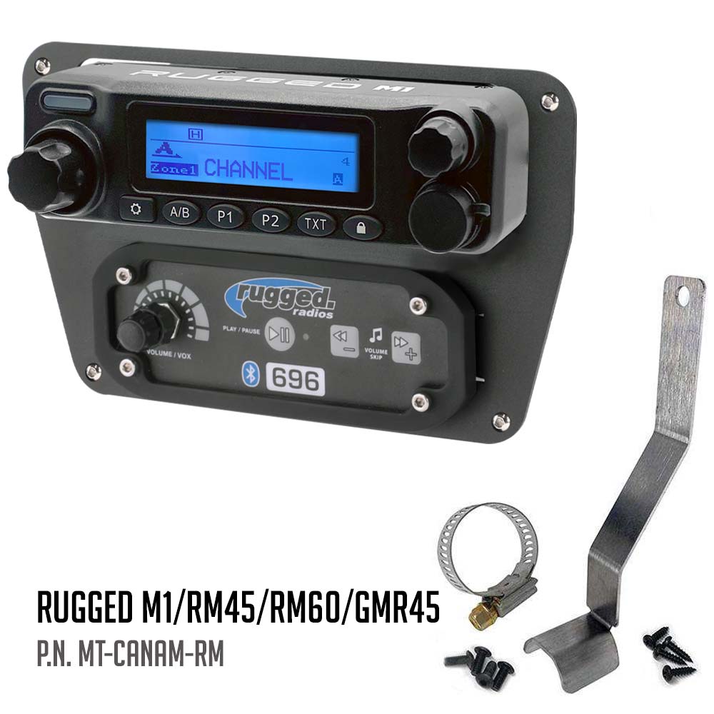 Can-Am Commander Intercom and Radio Mount - Motorola CM300D / Vertex VX2200