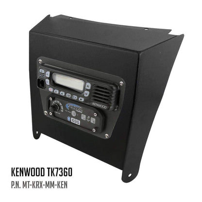 Kawasaki KRX Multi-Mount Kit for Rugged Mobile Radios and Intercom - Rugged M1/G1/G4/RM45/RM60/GMR45 with Switch Holes