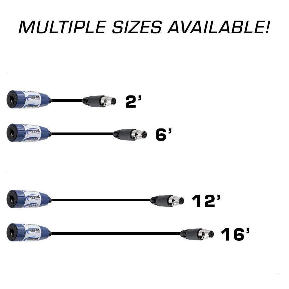OFFROAD Straight Cable to Intercom (Select Length) - 6  Feet