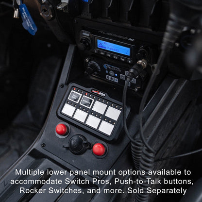 Polaris RZR PRO XP - Turbo R - Pro R - Complete Communication Kit with Bluetooth Intercom and 2-Way Radio - STX Stereo Remote Head / G1 GMRS / Center Mount