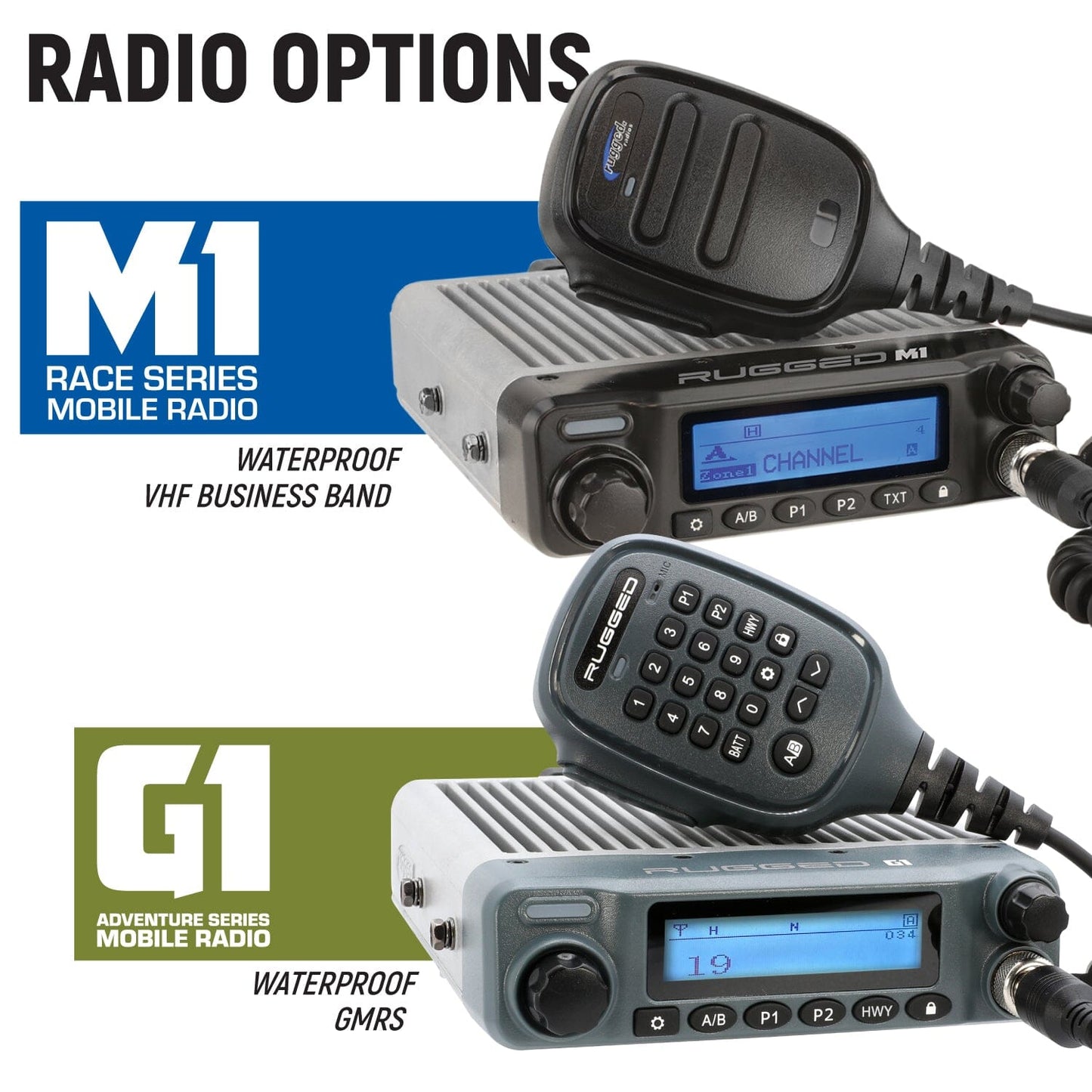 2025 Polaris RZR Pro XP Pro R and Pro S - Complete Communication Kit with Bluetooth Intercom and 2-Way Radio - STX Stereo Remote Head / G1 GMRS