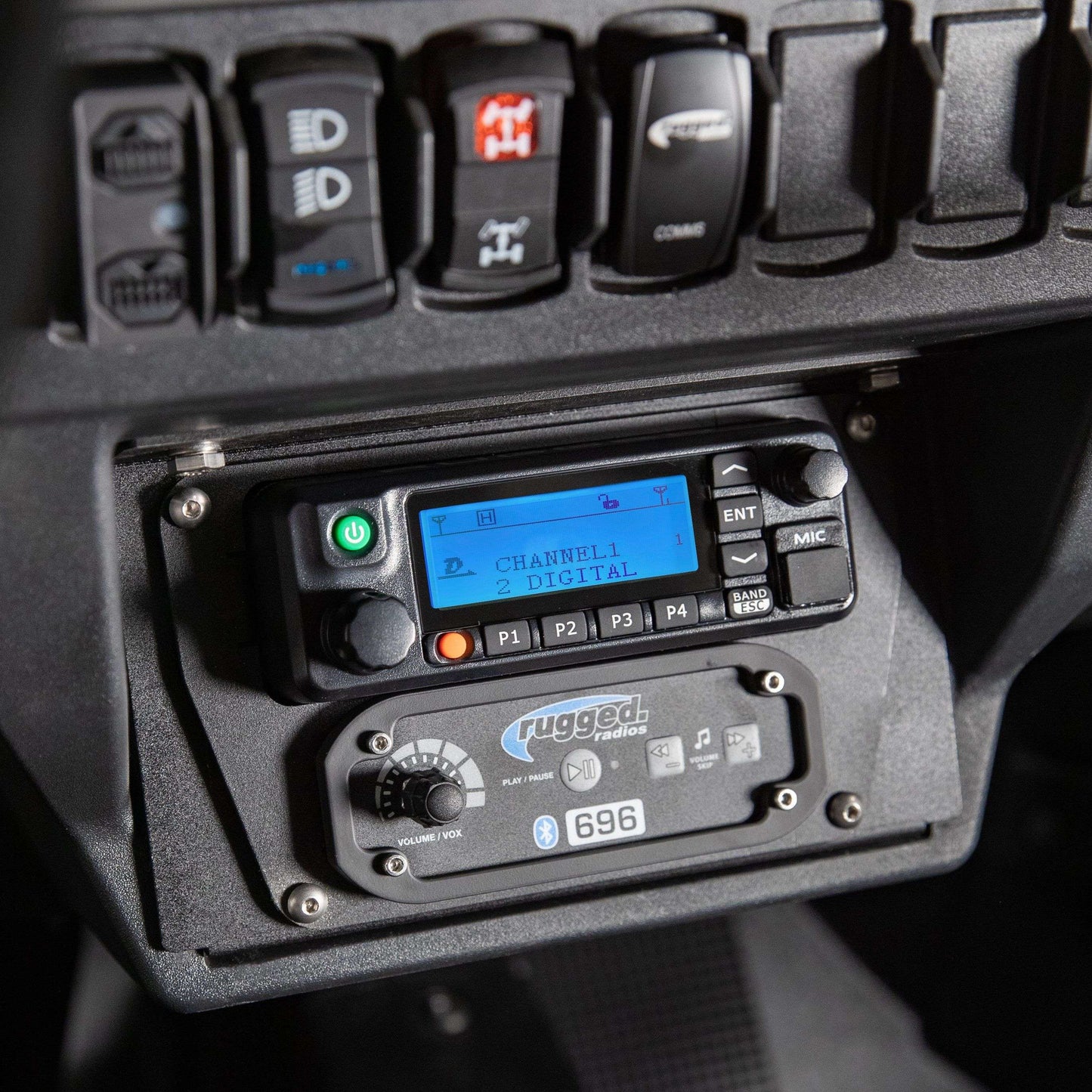 Polaris XP1 Mount Kit for Rugged Radios and Intercom - Kenwood TK7360